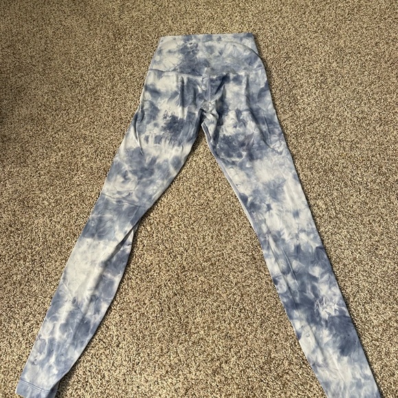 lululemon blue white tie dye aligns size 4 - Picture 1 of 5